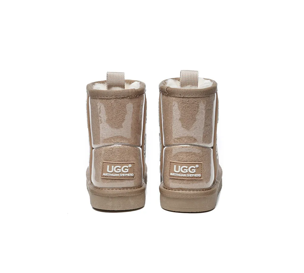 AUSTRALIAN SHEPHERD® UGG Boots  Kids Clear Waterproof Shearling Coated Classic