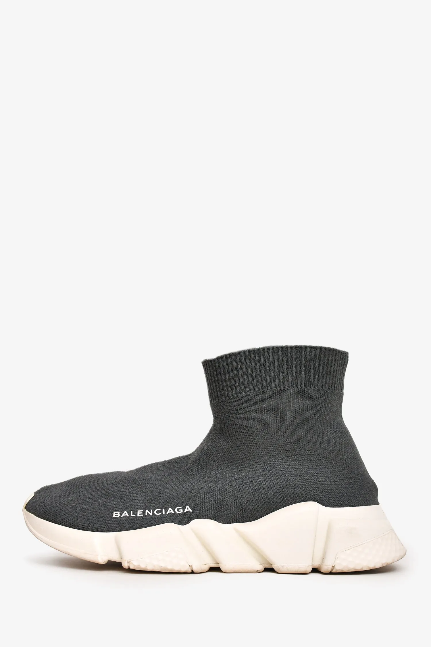 Balenciaga Grey Knit Speed Sneakers Size 36