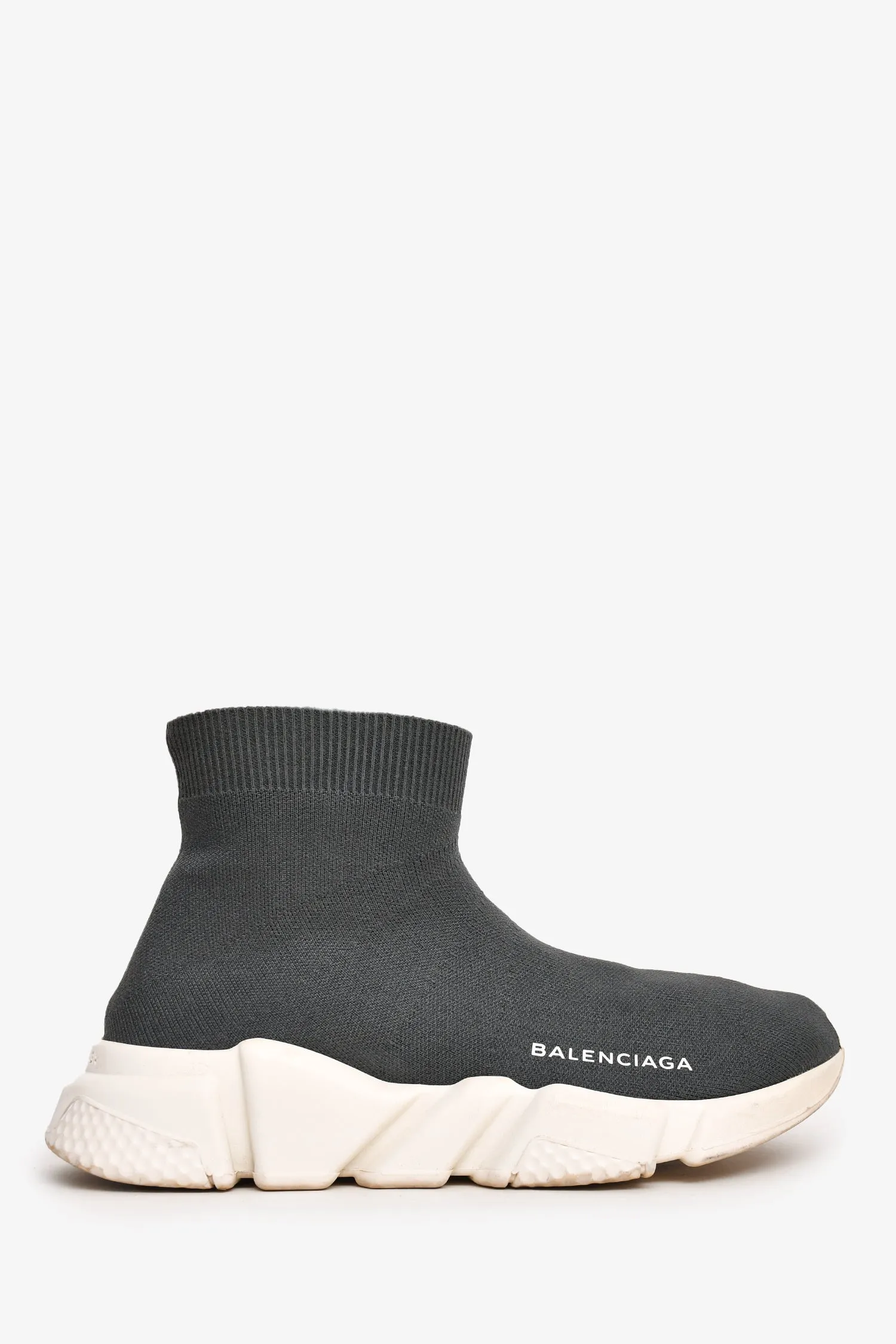 Balenciaga Grey Knit Speed Sneakers Size 36