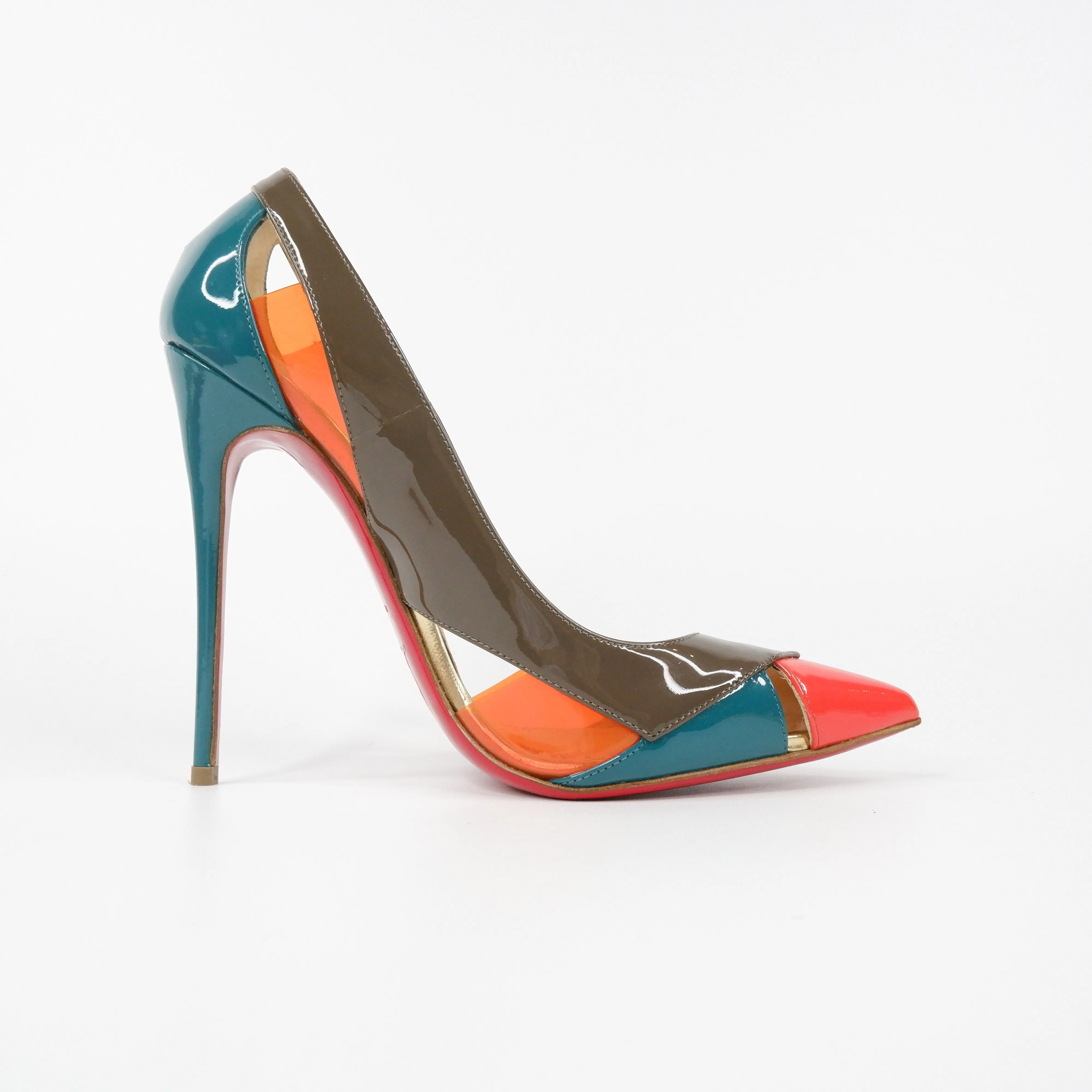 Christian Louboutin High Heels PVC Patent Multicolor