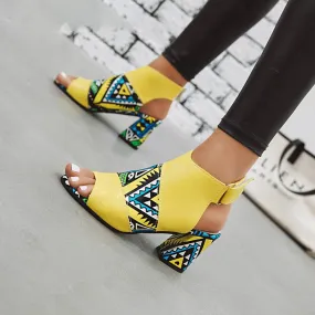 Ethnic Stylish Print Pumps