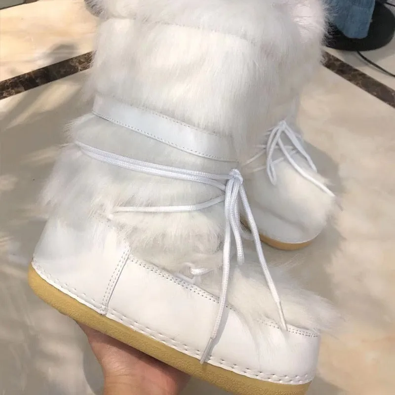 Fluffy Ski Boots