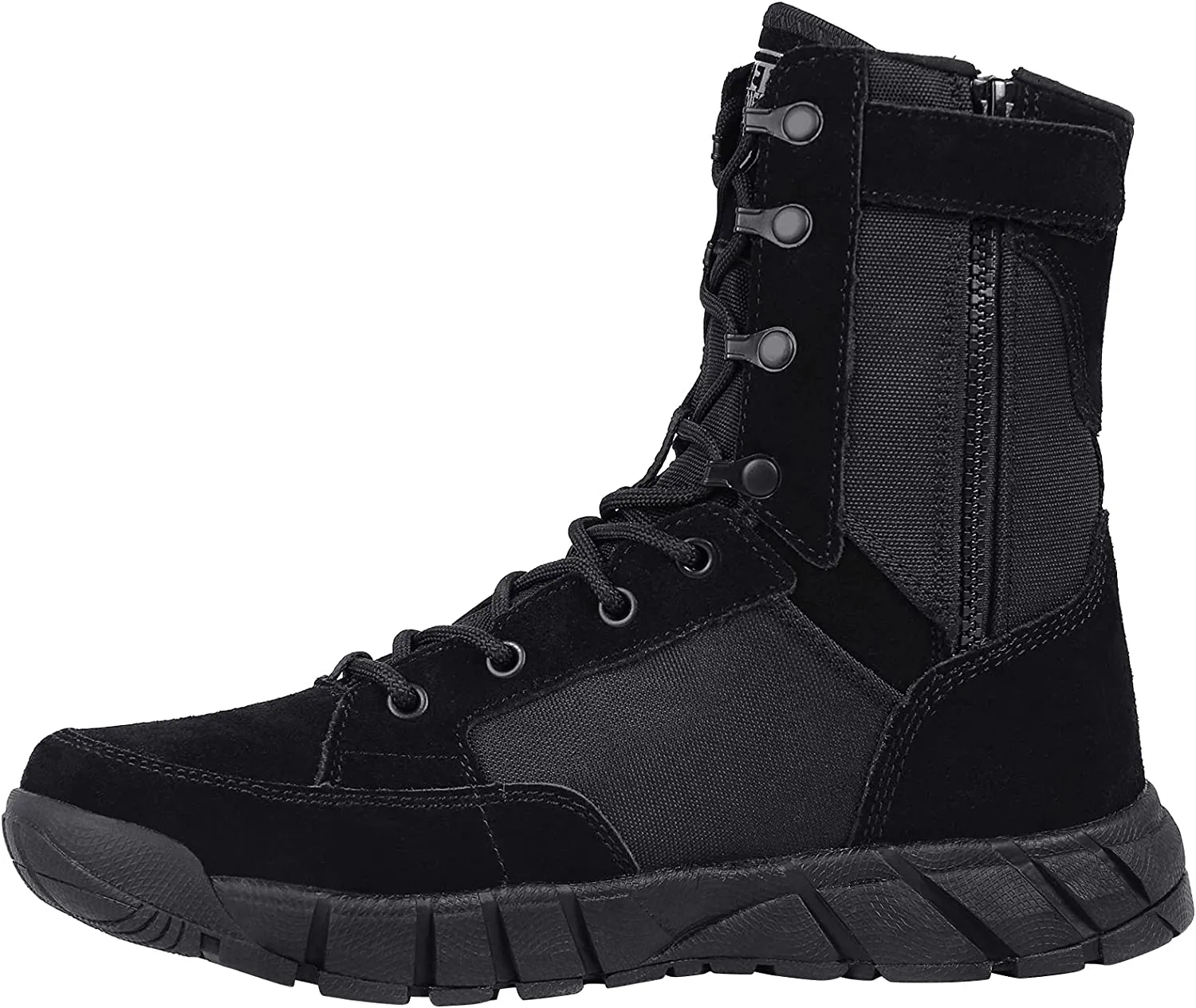 FREE SOLDIER Men’s Tactical Boots 8 Inches Lightweight Combat Boots durable Leather