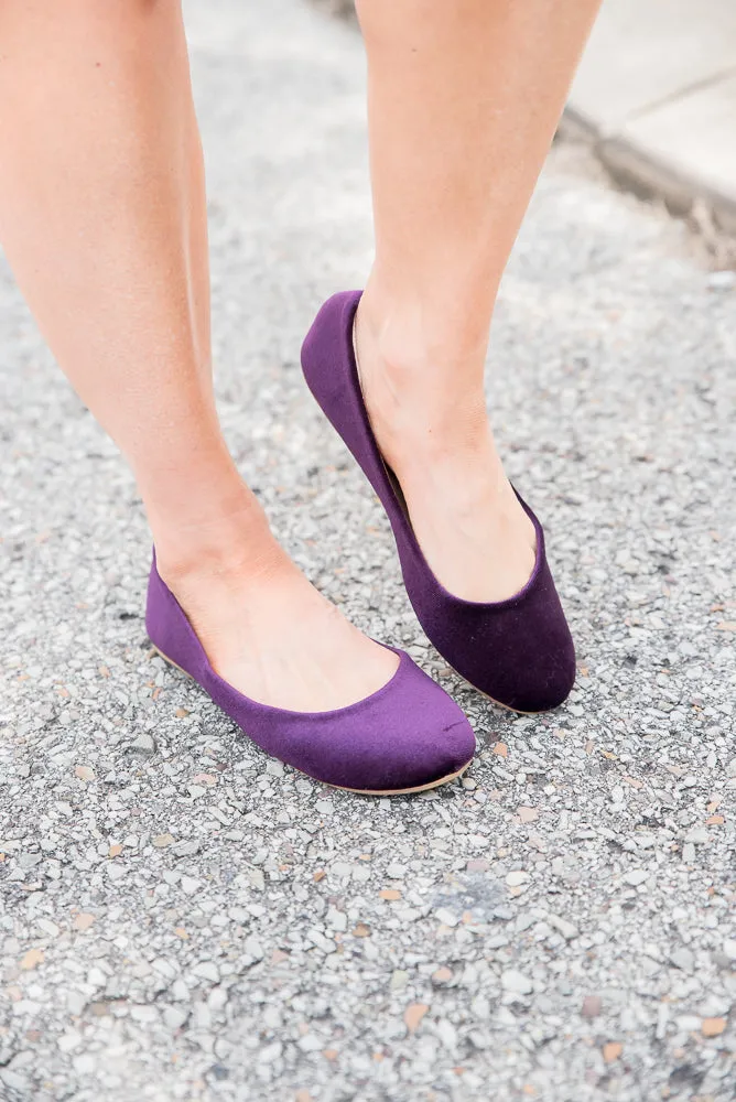 Lookin' Fine Velvet Flats