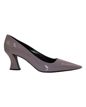 Prada Pointed Toe Pumps in Purple Patent Leather