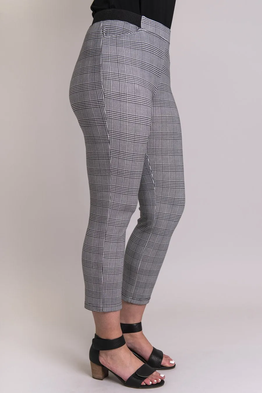 Satine Crop Pant, Classy Tartan, Modal - Final Sale