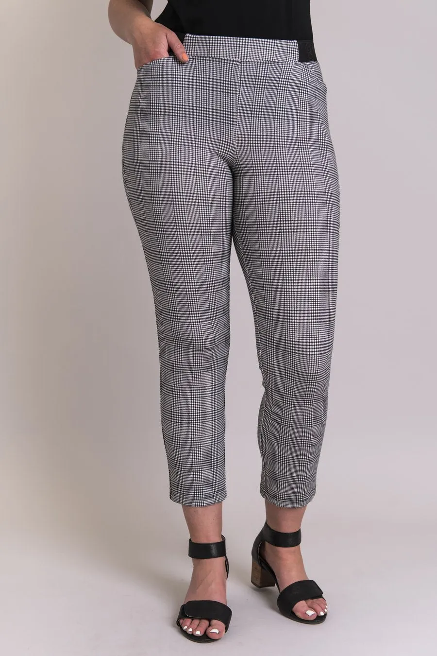 Satine Crop Pant, Classy Tartan, Modal - Final Sale